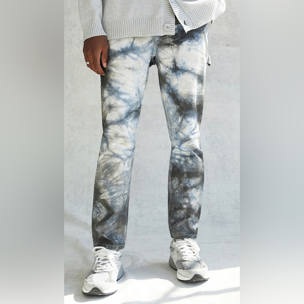 NWT Men’s PacSun Slim Tie Dye Carpenter Jeans - Color Tie Dye - Size 28 x 30
